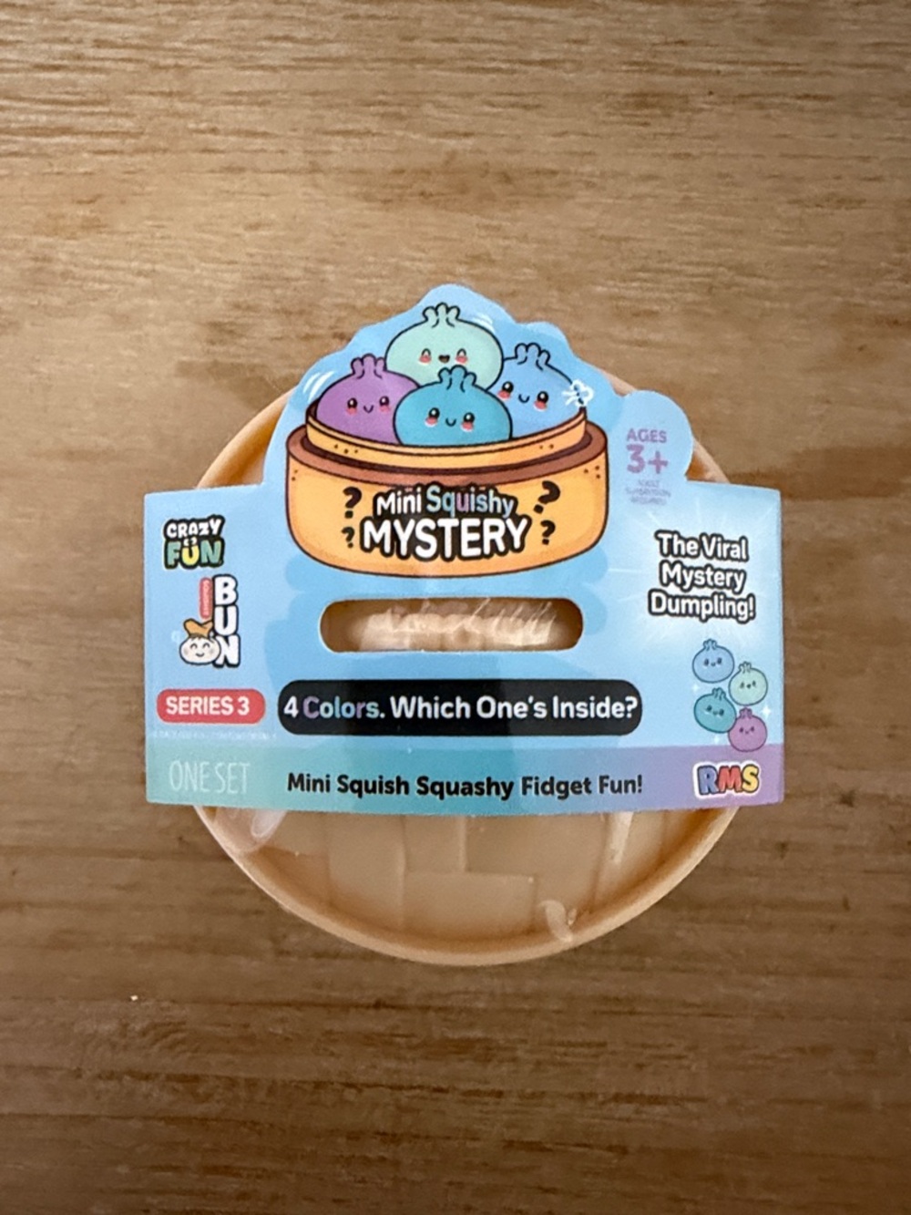 2026 CRAZY FIDGET FUN SQUISHY BUN MINI MYSTERY DUMPLING (Series 3) MINT-SEALED